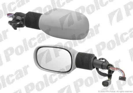 Дзеркало зовнішнє правий, FORD KA 96- Polcar 3200525M