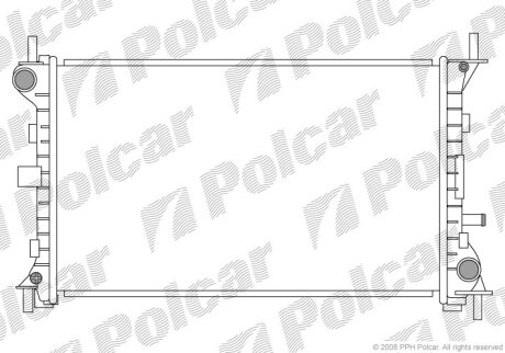 Радіатор охолодження, FOCUS I Turnier (DNW Polcar 3201083