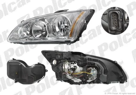 Фара основна, FOCUS II, 05- Polcar 3202100E