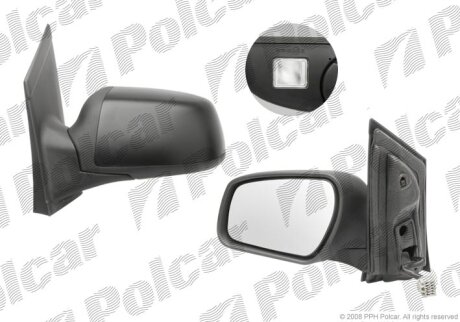 Дзеркало зовнішнє лівий, FOCUS II, 05- Polcar 3202516M