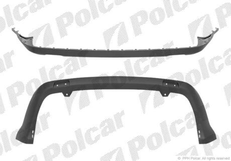 Спойлер бампера заднього Ford FOCUS II, 2005- 320299-1 Polcar 3202991