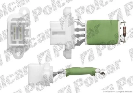 Регулятор вентилятора кабіни, FORD FOCUS/KUGA/MOND Polcar 3202KST2X