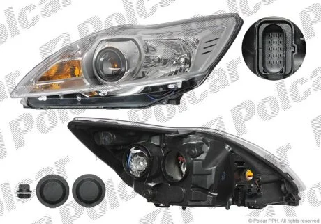 Фара основна, FOCUS II, 01.08- Polcar 3205096E