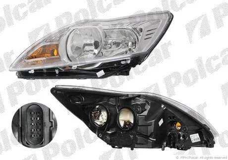 Фара основна, FOCUS II, 01.08- Polcar 320510T