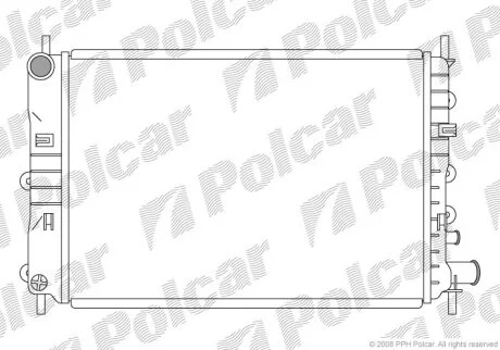 Радіатор охолодження, ESCORT VI sedan (GAL Polcar 3206083