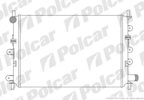 Радіатор охолодження Polcar 320608A5