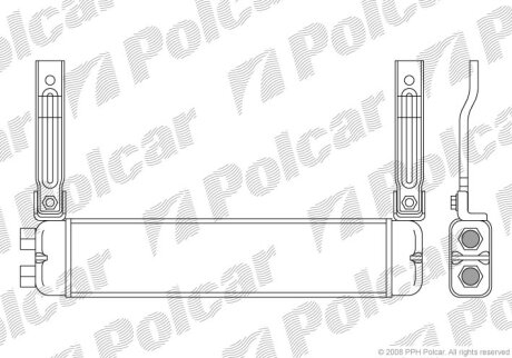Радіатор масла, ESCORT VI sedan (GAL Polcar 3207L81X