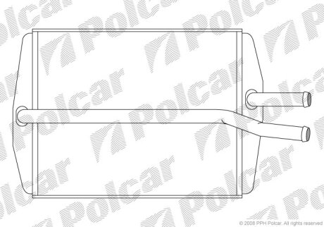 Радіатор обігріву, PUMA 97- Polcar 3210N81