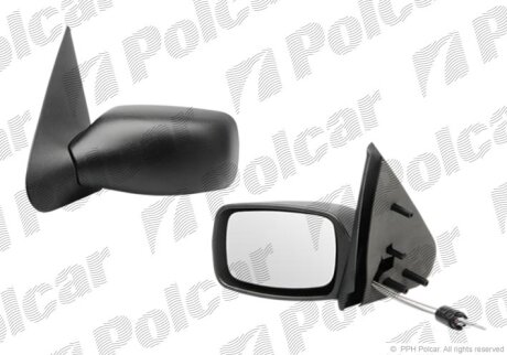 Дзеркало зовнішнє правий, FORD FIESTA 10.99- Polcar 321152-M