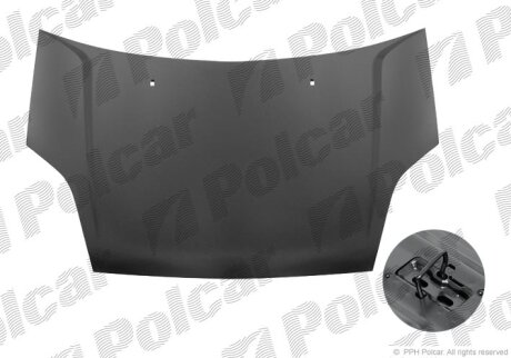 Капот, FORD FIESTA, 02- Polcar 321203J