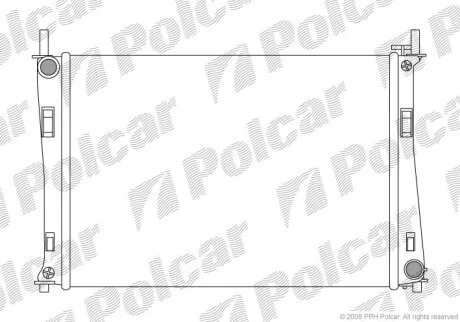 Радіатор охолодження, FIESTA 02-08 Polcar 3212082X