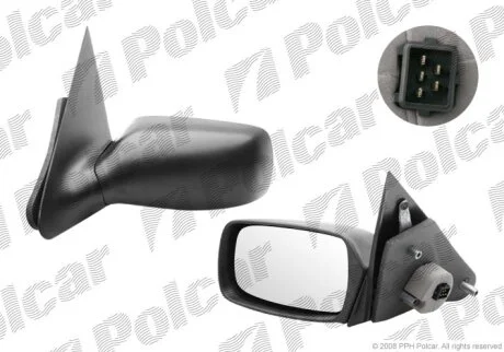 Дзеркало зовнішнє правий, FORD MONDEO 93- Polcar 3216524M