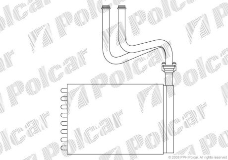 Радіатор обігріву MONDEO 93-96 Polcar 3216N81
