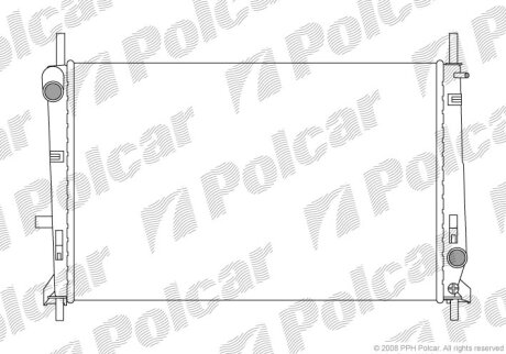 Радіатор охолодження, MONDEO I (GBP), 02.9 Polcar 3217083