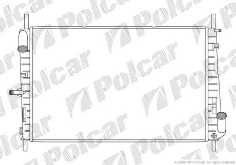 Радіатор охолодження, MONDEO III sedan (B4 Polcar 3218083