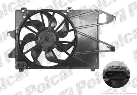 Вентилятор з корпусом / кронштейном FORD MONDEO, 01-03 Polcar 321823W2