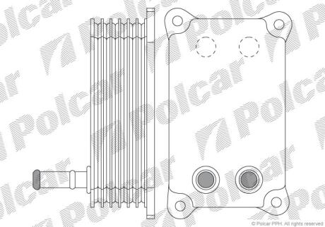 Радіатор масла Ford 2.0D/2.2D 08.00-02.16 Polcar 3218L81