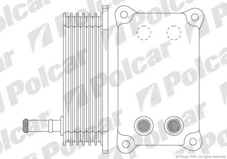 Радіатор масла Ford 2.0D/2.2D 08.00-02.16 Polcar 3218L81