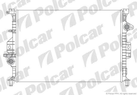 Радіатор охолодження, S-MAX (WA6), 05.06-1 Polcar 3219083X
