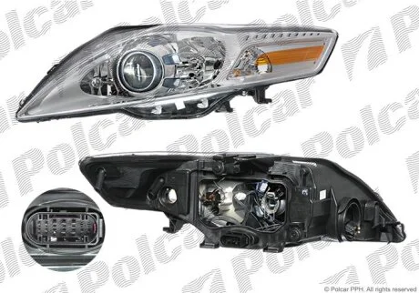 Фара основна, MONDEO, 03.07- Polcar 3219091T