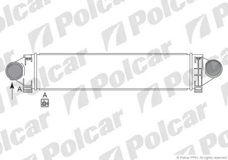 Радіатор повітря (інтеркулери), FOCUS 04-11 Polcar 3219J81