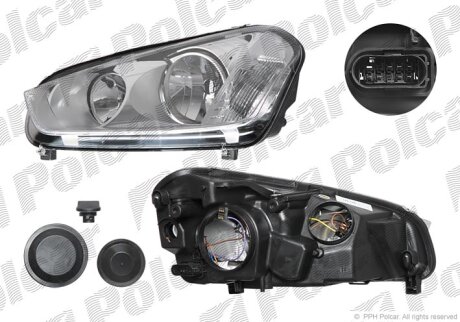 Фара основна FOCUS C-MAX, 06.07- Polcar 323610E