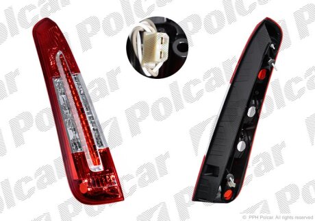 Ліхтар задній FOCUS C-MAX, 06.07- Polcar 323688E