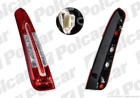 Ліхтар задній FOCUS C-MAX, 06.07- Polcar 323688E