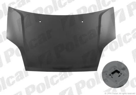 Капот Ford Fiesta, 2005-2008 Polcar 323703