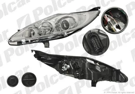 Фара основна, FIESTA, 09.08- Polcar 3238102E
