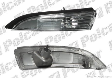 Боковой указатель поворота в зеркале ford fiesta (ja8), 09.08-01.13 Polcar 3238196M