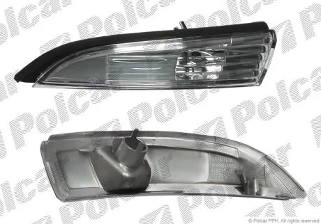Боковой указатель поворота в зеркале ford fiesta (ja8), 09.08-01.13 Polcar 3238196M