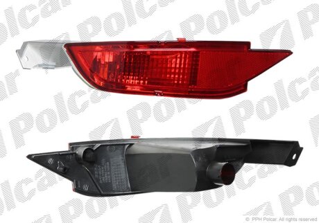 LQJNH034L противотуманный фонарь задний левый Polcar 323897E