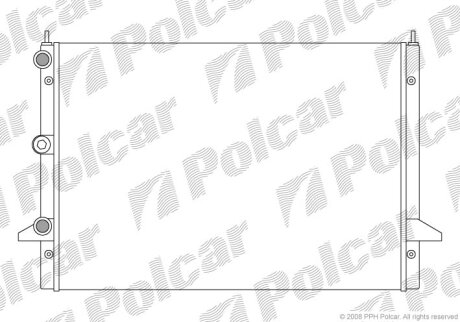 Радіатор охолодження, SHARAN (7M8, 7M9, 7M Polcar 324008A2