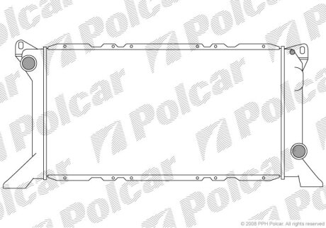 Радіатор охолодження TRANSIT Platforma / Polcar 3246081