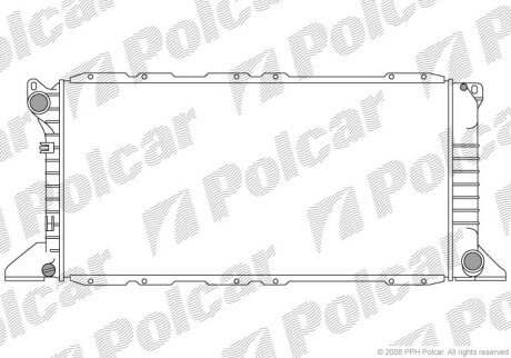Радіатор охолодження, TRANSIT Platforma / Polcar 3246084