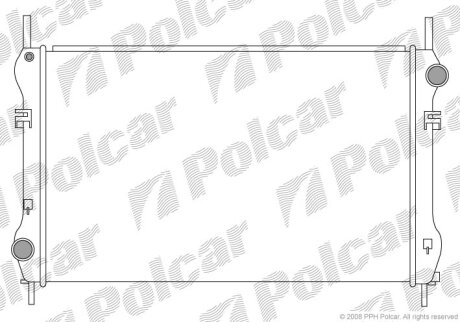 Радіатор охолодження, TRANSIT Furgon (FA_ Polcar 3247081