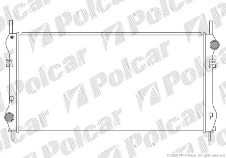 Радіатор охолодження, TRANSIT Furgon (FA_ Polcar 3247082