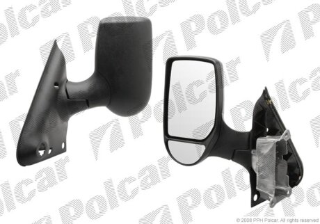 Дзеркало зовнішнє лівий, FORD TRANSIT 00- Polcar 324751M