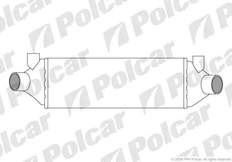 Радіатор повітря (інтеркулери) TRANSIT 00-06 Polcar 3247J81