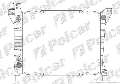 Радіатор охолодження AEROSTAR, 86-97 Polcar 3255081