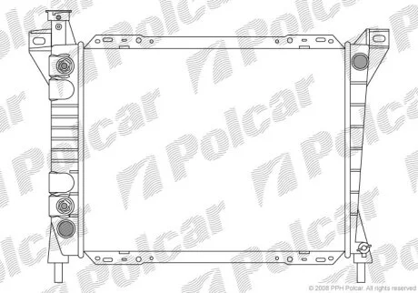 Радіатор охолодження AEROSTAR, 86-97 Polcar 3255081
