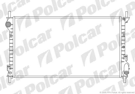 Радіатор охолодження, TOURNEO CONNECT, 06. Polcar 3256083