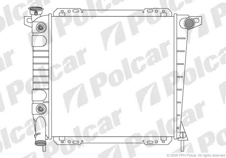 Радіатор охолодження, EXPLORER 91-95 Polcar 3269081
