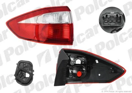 Ліхтар задній, C-MAX, 11.10- Polcar 32M188V