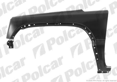 Крило переднє CHEROKEE/LIBERTY,01- Polcar 341002