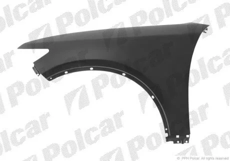 Крило переднє правий FX35/45, 01.03-03.08 Polcar 355002
