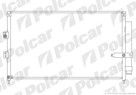 Радіатор кондиціонера, HONDA CIVIC, 05- Polcar 3828K81K