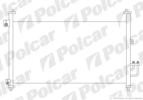 Радіатори кондиціонера | HONDA CIVIC 06- (HB) Polcar 3828K8C3