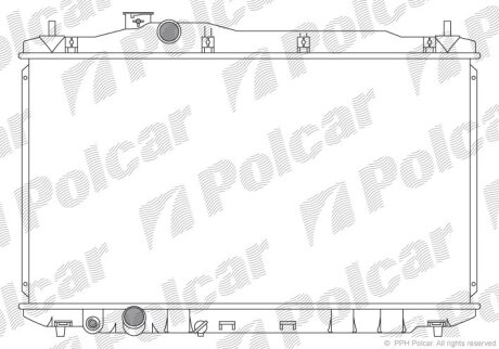 Радіатор охолодження, CIVIC VIII sedan (FD Polcar 3829084K